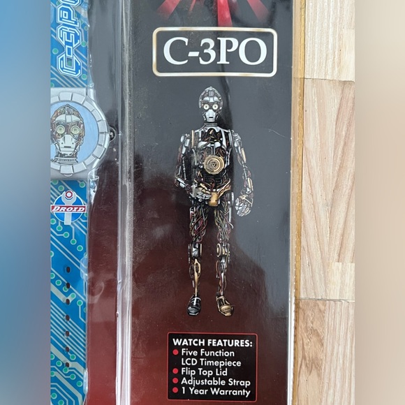 Star Wars C-3PO Watch Brand New in Package Blue Dial and Strap Bracelet - Picture 3 of 6